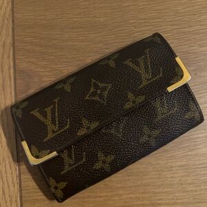Louis Vuitton Black and Gold Women's Wallet vintage